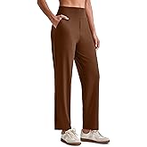 G4Free ShiftReady Womens Ankle Dress Yoga Pants with Pockets Stretchy Business Casual Slacks Work Trousers Travel Pant