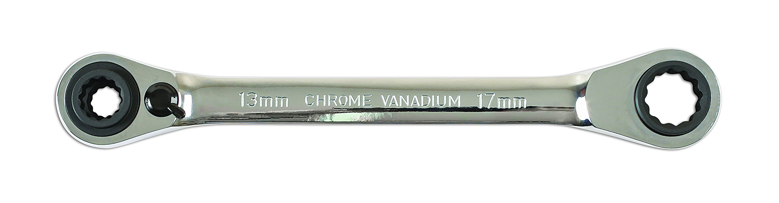 Laser 6801 Reversible Ratchet Spanner 4-in-1, Silver