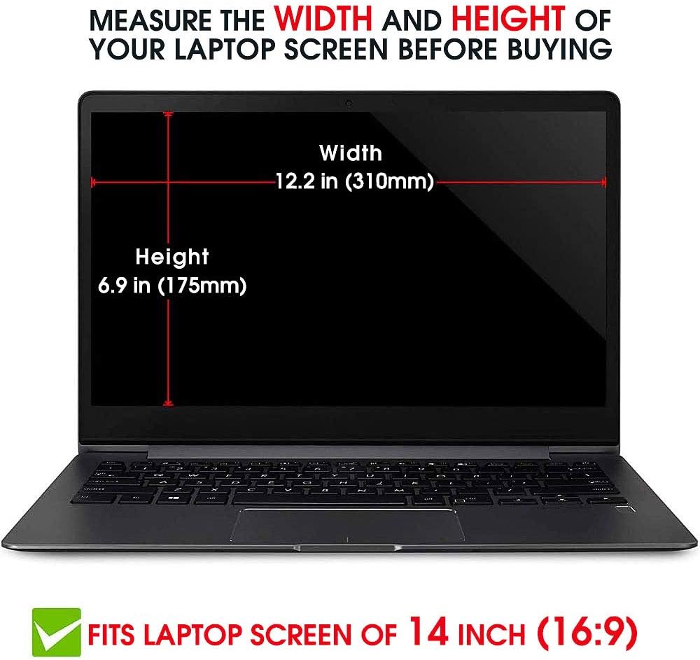 PYS (2 Pack) Blue Light Screen Protector Laptop 14 Inch, Blue Light Filter for Laptop Enhanced Anti Glare - Image 4