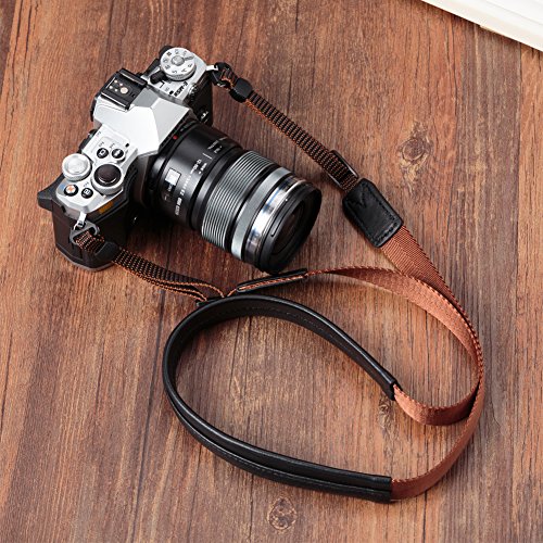 VKO Leather Camera Neck Strap Compatible for Sony a6000 a6300 a6500