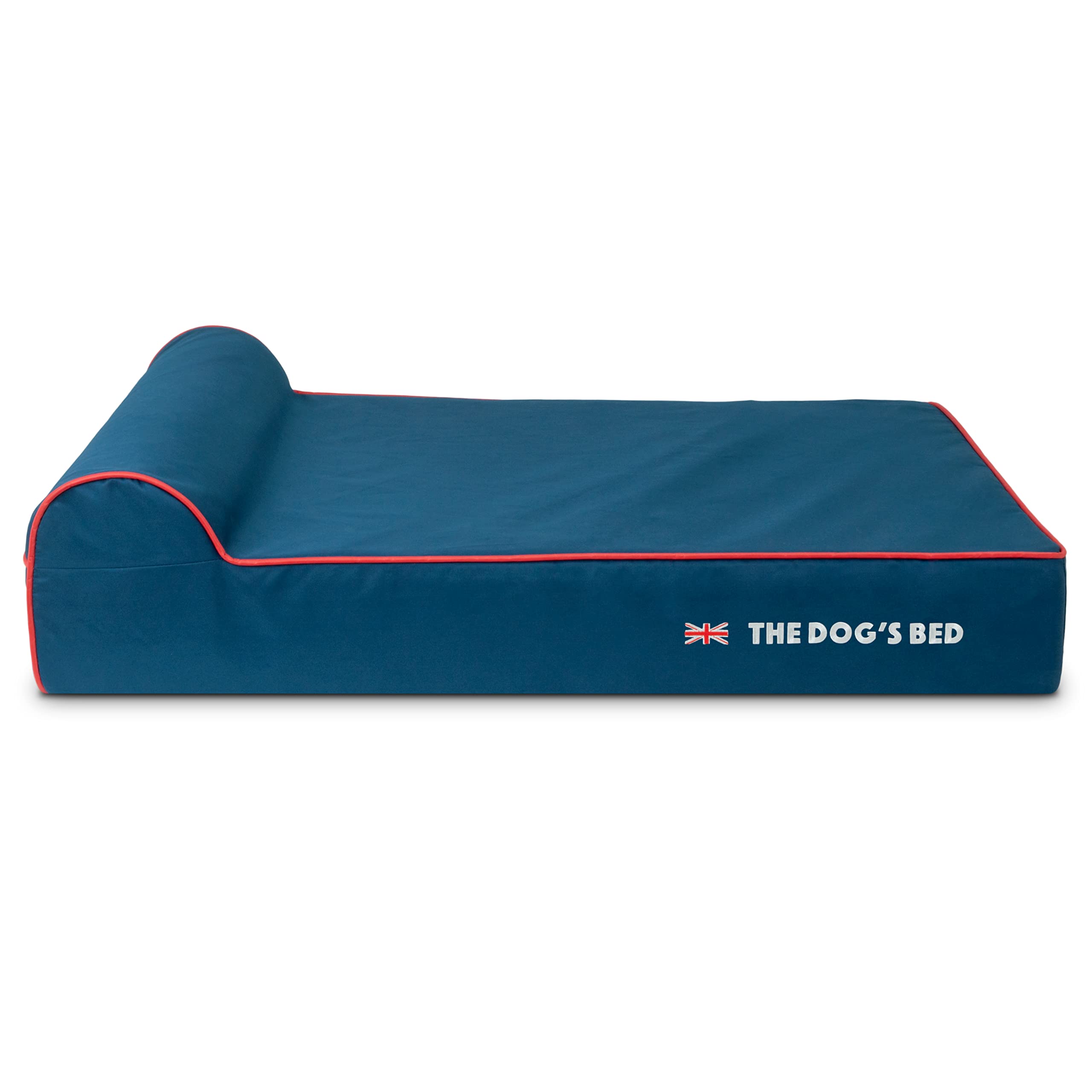 The Dog’s Bed Cover – Replacement Cover, Blue with Red Trim, Large, 15cm