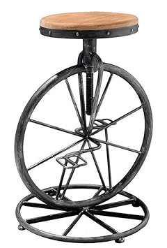 The Attic Cycle Bar Stool (Black)