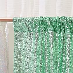 Eternal Beauty Mint Green Sequin Wedding Backdrop