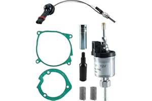 GUZIKO 12V 2KW Glow Plug Repair Kit, 12V Diesel Fuel Metering Pump Heater Fit for Eberspacher Espar Airtronic D2 D4 Replace 22451901, Glow Plug Heater Repair Parking Heater Maintenance, Black