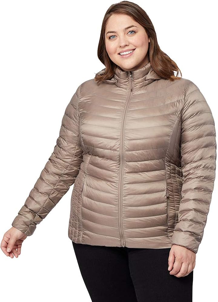 32 degrees women's plus size packable down jacket