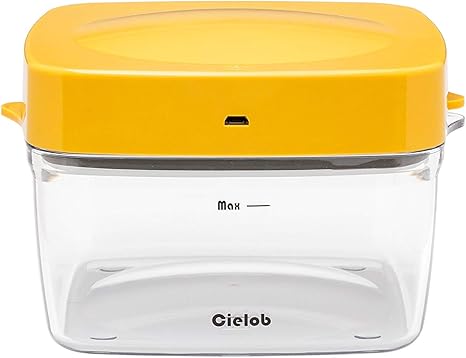 Amazon Cielobセーロブ自動真空キャニスタースクエアタイプ1 0l 食材保存容器コンテナ おしゃれ ワンプッシュ簡単 感知機能 真空状態 食材ロス減らす 酸化軽減 鮮度キープ 長持ち イエロー 保存容器 キャニスター オンライン通販 Amazon Cielobセーロブ自動真空キャニスタースクエアタイプ1 0l 食材保存容器コンテナ おしゃれ ワンプッシュ簡単 感知機能 真空状態 食材ロス減らす 酸化軽減 鮮度キープ 長持ち イエロー 保存容器 キャニスター オンライン通販