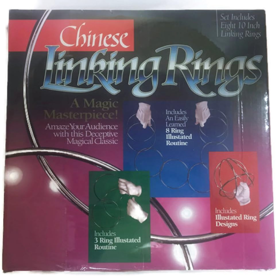 10 Inch Magic Linking Rings (8 Piece Set) Toys & Games
