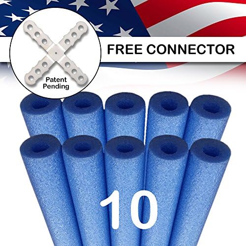 USA Foam Deluxe Foam Pool Swim Noodles - 10 Pack 52 Inch Wholesale Pricing Bulk Pack