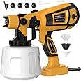 Paint Sprayer Tool 1000W High Power Electric Spray Paint Gun Easy to Clean for Furniture Cabinets Fence Walls Door Garden Chairs Yellow