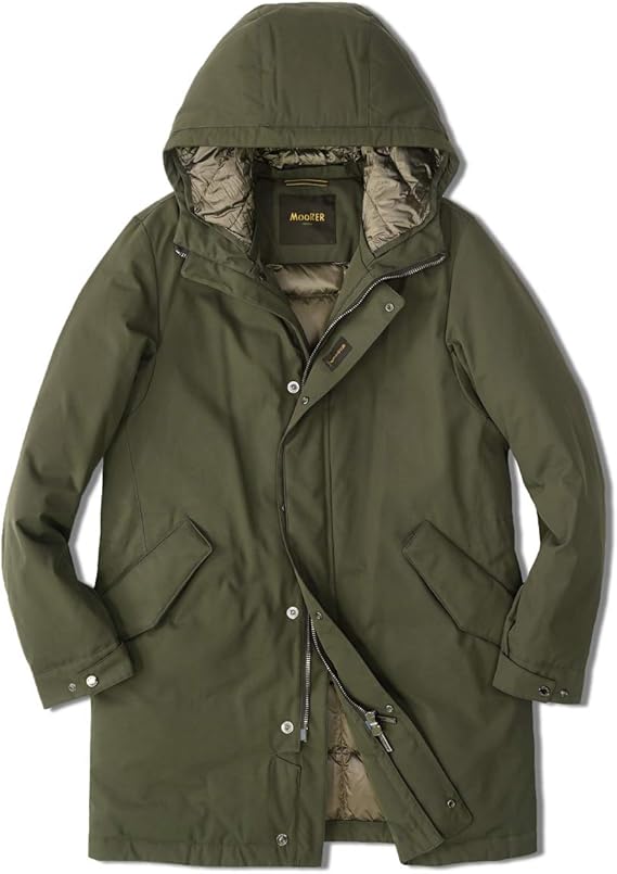 Amazon Moorer ムーレー メンズ フーテッドダウンコート マルコ Marco Wc0 52milital カーキ 46 コート ジャケット 通販