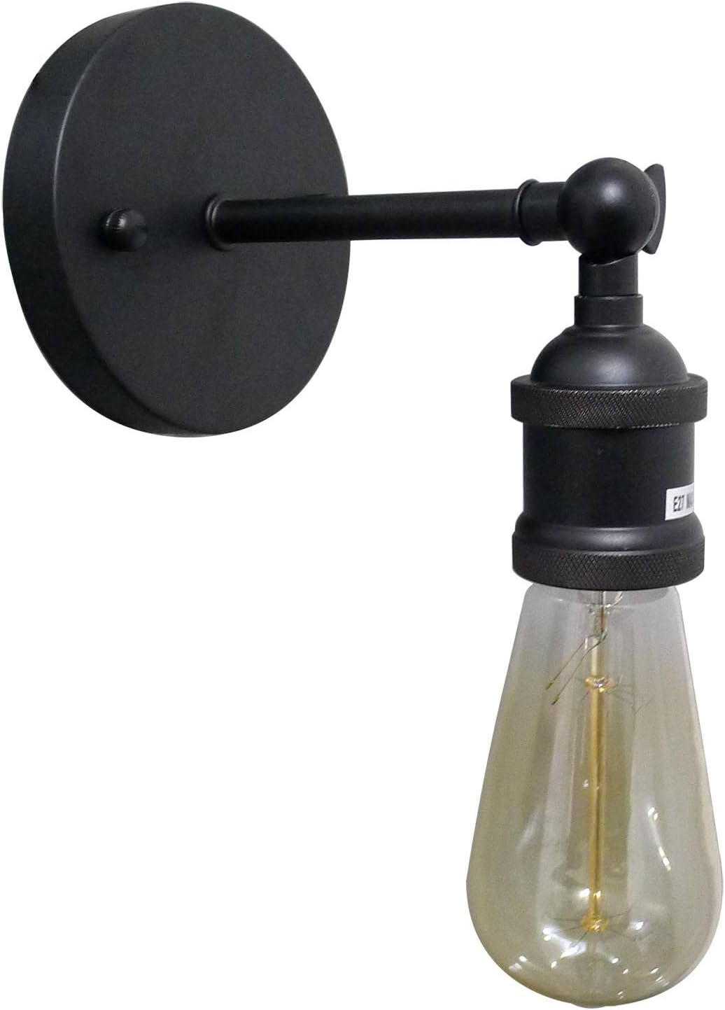 MOOOY LOFT lamp antique metal wall lamp/industrial style adjust wall lamp for workroom Bathroom Vanity Lights(black)