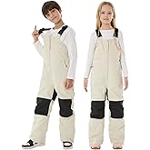 GSOU SNOW Kids Snow Bibs Girls Boys Snow Pants Ski Bib Overall Waterproof Windproof Warm for Winter (3-16Years)