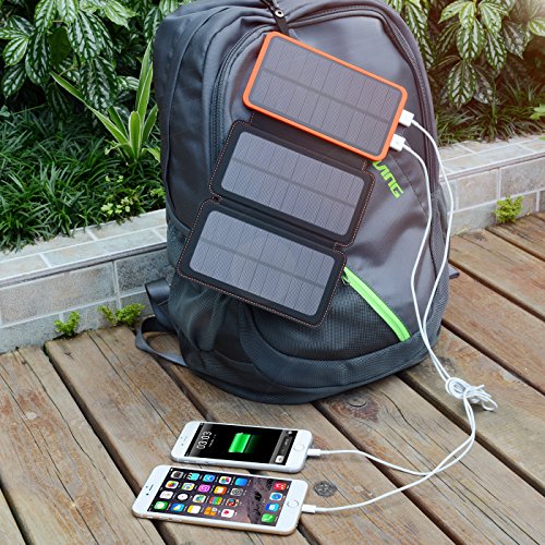 Solar Charger 24000mAh Waterproof Portable Charger, ADDTOP Power Bank