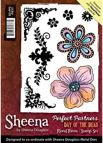 Sheena Douglass Day of the Dead - Floral Fiesta Stamp - SD-PPS-FIEST