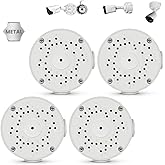 Universal Bullet Security Camera Base Junction Box | Waterproof Metal Hide Cable Mount Bracket, Outdoor Electric Enclosure for CCTV Cameras