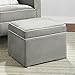 Baby Relax The Abby Nursery Storage Ottoman for Baby Gliders, Grey