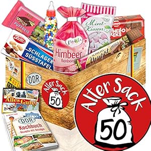 Alter Sack 50 ++ Süßigkeiten Box DDR ++ Geschenkidee Herr 50
