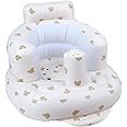 EKEPE Baby Inflatable Seat with Suction Cups for Babies 3 Months & Up, Baby Floor Seats for Sitting Up with Built in Air Pump, Blow Up Baby Chair for Infants - Bear Head