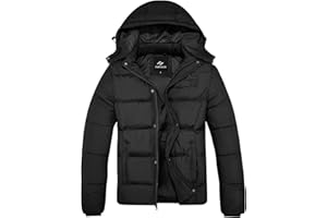 FARVALUE Mens Winter Coats Thicken Puffer Jacket Warm Winter Parka Padded Outwear with Hood