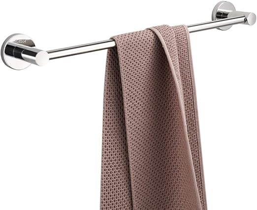 Amazon タオル掛け おしゃれ タオルハンガー ステンレス製 丈夫 タオルリング 壁掛け タオル棚 キッチン 洗面所 台所 お風呂 バスルーム 浴室用収納 ラック ねじ取付 Size 90cm キッチン用タオルかけ フック オンライン通販