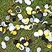Mybbshower Black Gold White New Years Eve Paper Confetti Wedding Table Scatter Bachelorette Reception Decoration Pack of 5000 Pieces