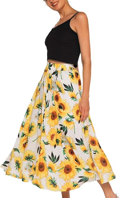 bohemian skirts amazon