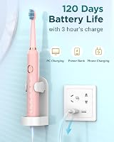 Coulax Pro Sonic Electric Toothbrush 8 Heads 5 Modes 120 Days Use 3-Hour Charge view 5