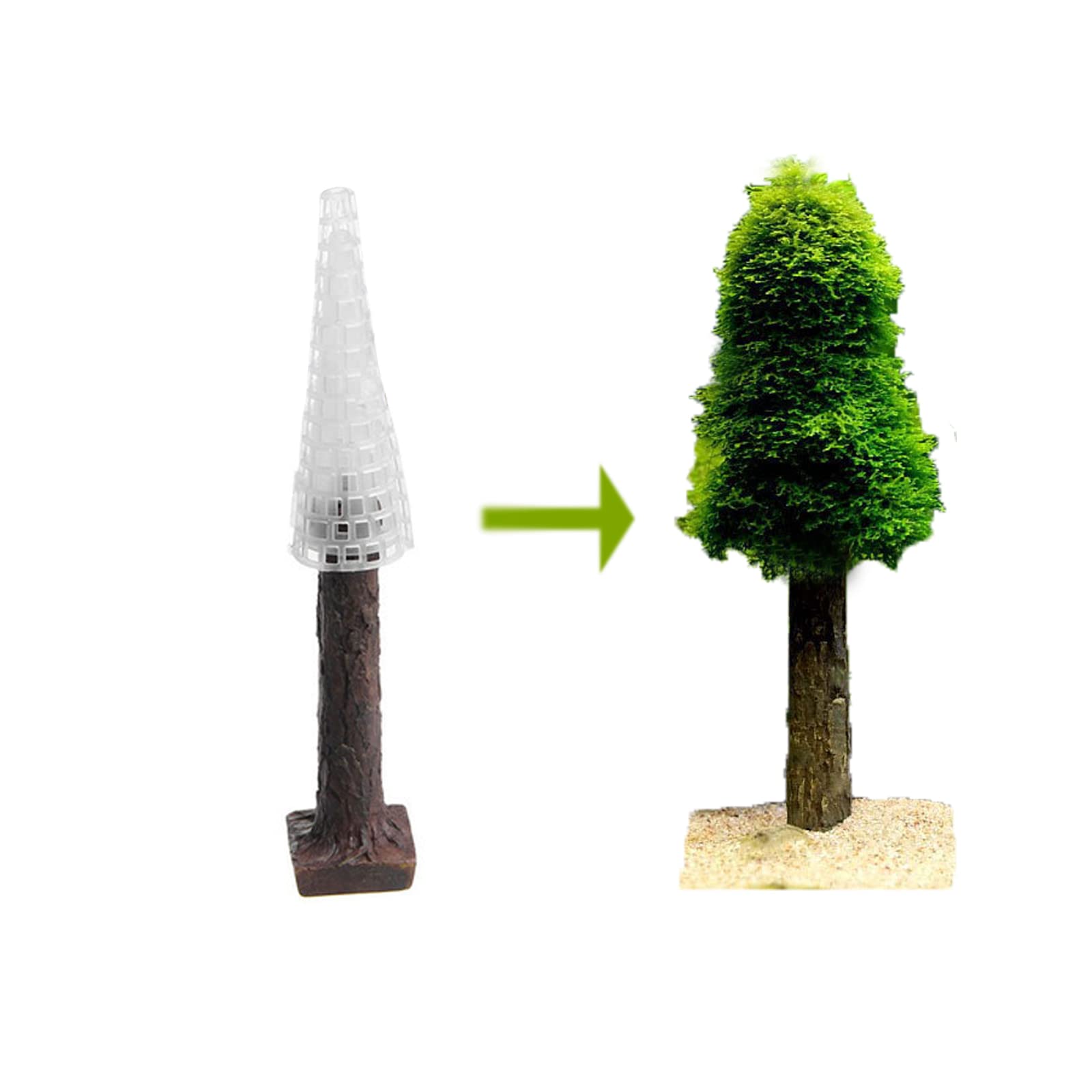 WANGCL Christmas Moss Mould, Grow Your Own Mini Christmas Tree Plant, Beautiful Fish Tank Decoration, Grow Moss, Aquatic or Other Plants, Moss or Plants not Included