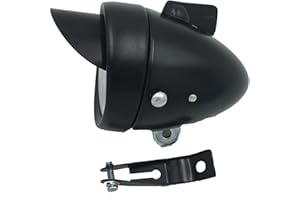 Retro Bike LED Headlight, Bike Front Light Lamp, Metal Shell Fog Headlight with Bracket for Safe Riding, Universal Cycling Li