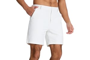 SNOWTEN Men's Classic Fit 7/9/11 Inch Golf Shorts Lightweight Long Stretch Hiking Short with 4 Pockets for Casual Work
