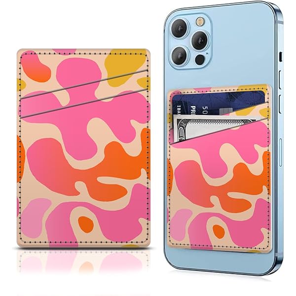 AFPRNK Cartera de cuero con doble bolsillo para teléfono, adhesivo para tarjeta, soporte para tarjetas de crédito para funda de teléfono, Azul, Compacto AFPRNK Cartera de cuero con doble bolsillo para teléfono, adhesivo para tarjeta, soporte para tarjetas de crédito para funda de teléfono, Azul, Compacto