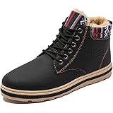 fereshte Mens Ankle Winter Snow Boots Fur Warm