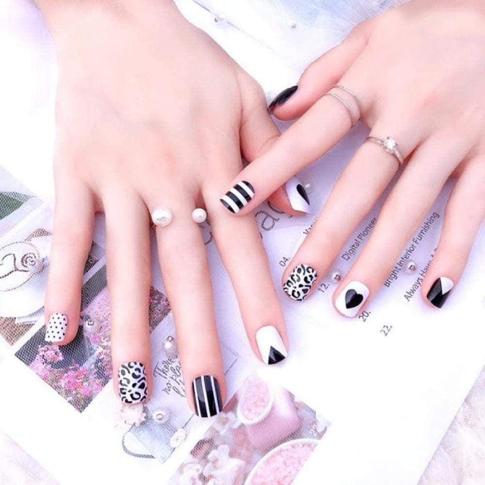 wallpapers Clear Acrylic Nails With Black Designs amazon ca