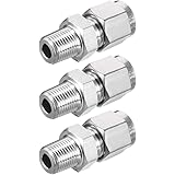 Uxcell Female Thread X Tube OD Compression Tube Fitting 304 Stainless Steel G1 4 X 1 4 - View #2
