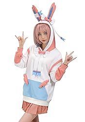 DAZCOS Anime Cosplay Sweatshirt Hoodie With Ears
