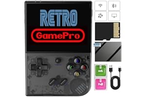RETRO GAMEPRO RG35XX Plus Retro Handheld Game Console , Support HDMI TV Output 5G WiFi Bluetooth 4.2 , 3.5 Inch IPS Screen Linux System Anbernic RG35XX Plus Black