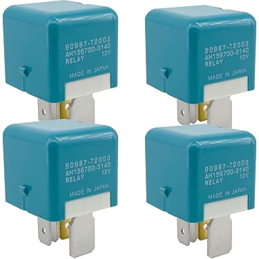Amazon.com: 90987-T2003 Relay (4-Pack) 12V 30A 5-Pin Blower Motor