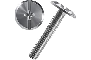 SCREW MAN Combo Sidewalk Bolts, 304 Stainless Steel, Hurricane Hardware, 1/4" X 1-1/2", Rust-Resistant Durable Truss Head Shutter Screws for Hurricane Shutters Panel Machinery, 100-Pack