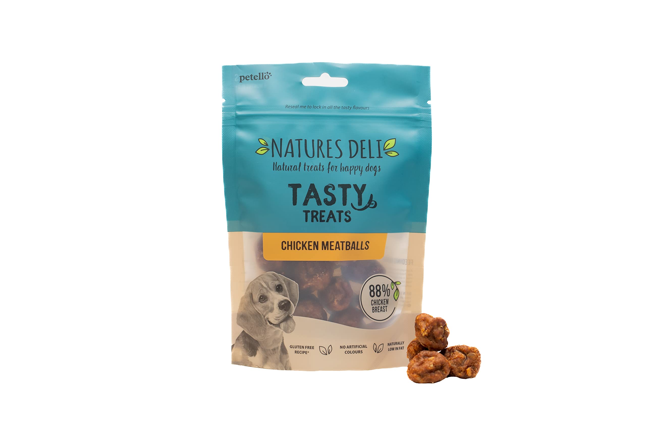 Natures Deli Chicken Balls Dog Treats, Gluten Free Low Fat Bite-size Treats for Dogs, High Protein Dog Biscuits - 100 g — image 1