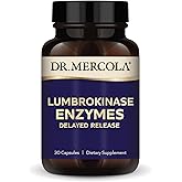 Dr. Mercola Lumbrokinase Enzymes, 11 mg, 30 Capsules (30 Servings) | Delayed Release Formula, Dietary Supplement for Cardiovascular and Energy Support, Non-GMO, Gluten-Free, and Soy-Free