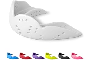 SISU Mouth Guards Aero 1.6mm Custom Fit Sports Mouthguard for Youth/Adults, NextGen, Snow White