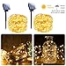 Moonflor Solar Fairy String Light, 2 Pack 100 LED 8 Modes Copper Wire Lights Waterproof Outdoor String Lights Indoor/Outdoor, Gardens, Patio, Wedding, Bedroom, Christmas Party Decoration, Warm White