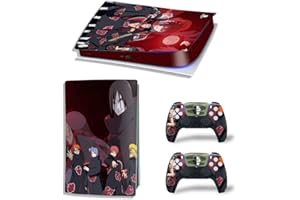 BOORSED PS5 Console and DualSense Controller Skin Vinyl Sticker Decal Cover, Suitable for Playstation 5 Digital Edition Console and Controller, Durable, Scratch-Resistant, Disk Version (NAR uto[4167])