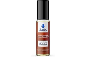 Quality Fragrance Oils' Bacarat Rouge 540 Impression #333 | Long-Lasting Perfume Oil, Alcohol-Free, Strong Scent, 10ml Roll-On | Affordable Alternative to Designer Fragrances