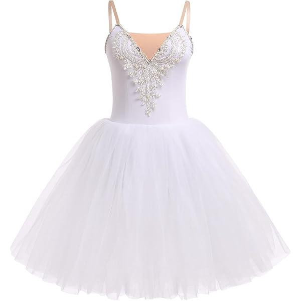 Amazon.com: ZX Girl's Camisole Skirted Leotard Ballet Sparkle Lace