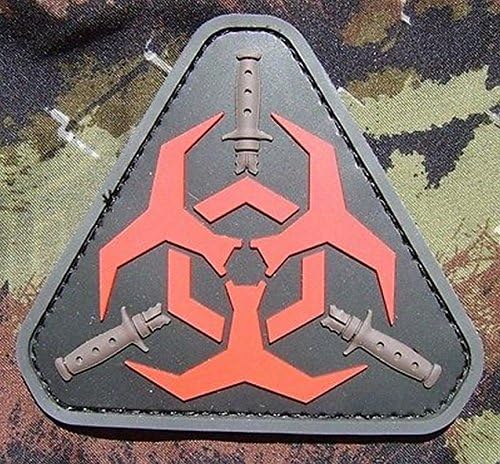 Zombie Hunter 3d Pvc Outbreak Response Team Tactical Milspec Red Velcro Patch