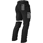 Men's Hiking Convertible Zip Off Pants Outdoor Waterproof Quick Dry Lightweight Fishing Safari Travel Cargo Work Pants
