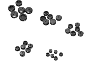 60Pcs Universal Carbon Brush Cover Plastic External Thread Diameter 9.8mm-19.8mm Caps Set for Electric Power Tool Parts