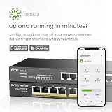 Zyxel 8 Port PoE Switch Smart Managed Gigabit Ethernet 8x PoE+ 60W NebulaFlex view 4