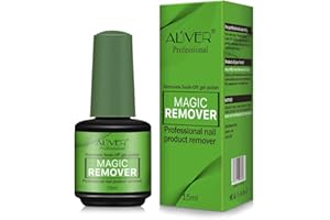 LEEZI Gel Nail Polish Remover, Professional Gel Polish Remover, in 3-5 Mins Quickly Removes Soak off Gel Polish, Don't Hurt Nails 0.52 fl Oz